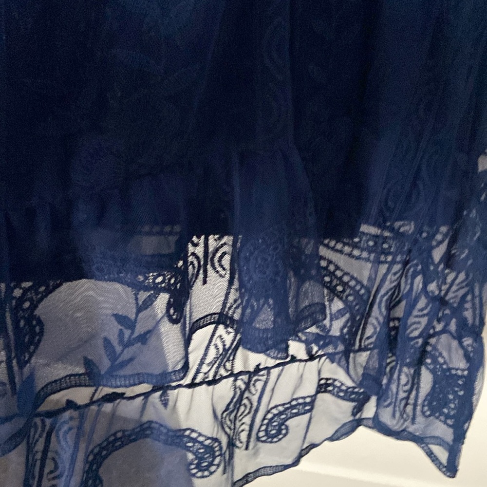 Reba Elegant Blue Lace dress - Picture 5 of 7